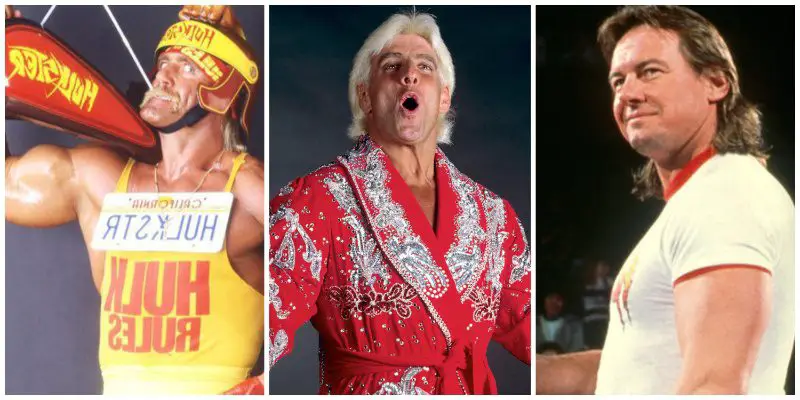 Most famous 80s wrestlers features Hulk Hogan, Ric Flair,and Roddy Piper